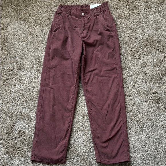 NWT American Eagle Baggy Jean Corduroy Mauve - Picture 1 of 8